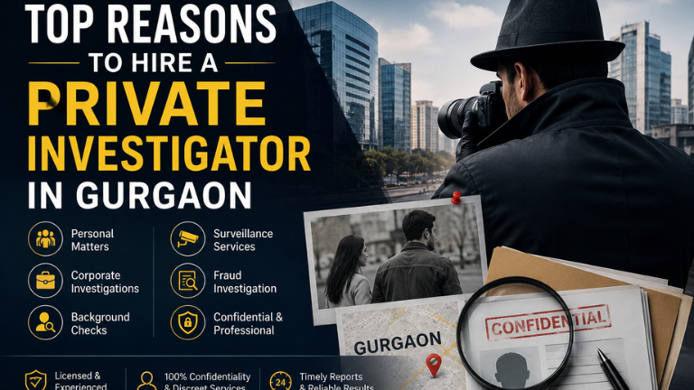 Top Reasons to Hire a Private Investigator in Gurgaon f